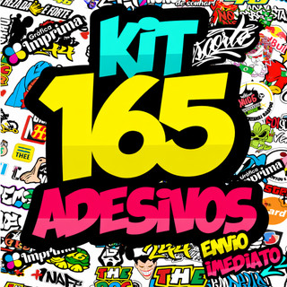 Kit 165 Adesivos Para Moto Bike Carro - Adesivo Prova D'Água - Alta resolução