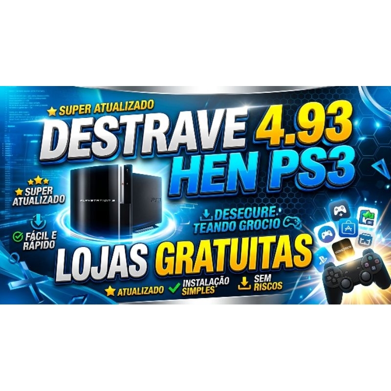 Ps3 DESTRAVE Hen 4.93 + Lojas