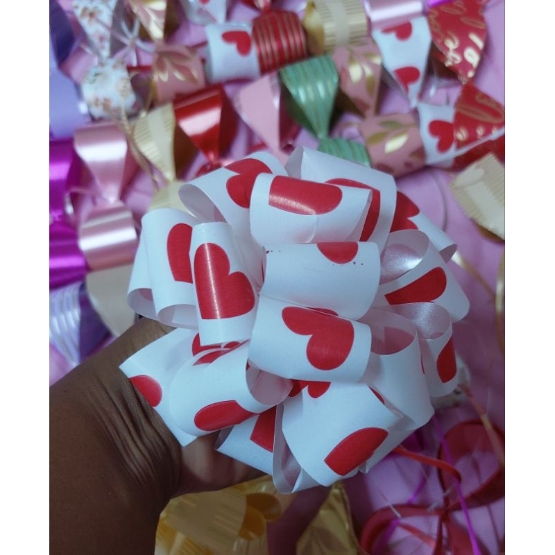 Kit 10/25/40 Laço Bola 12 cm 10 voltas/Dias das mães/Namorados  cores sortidas