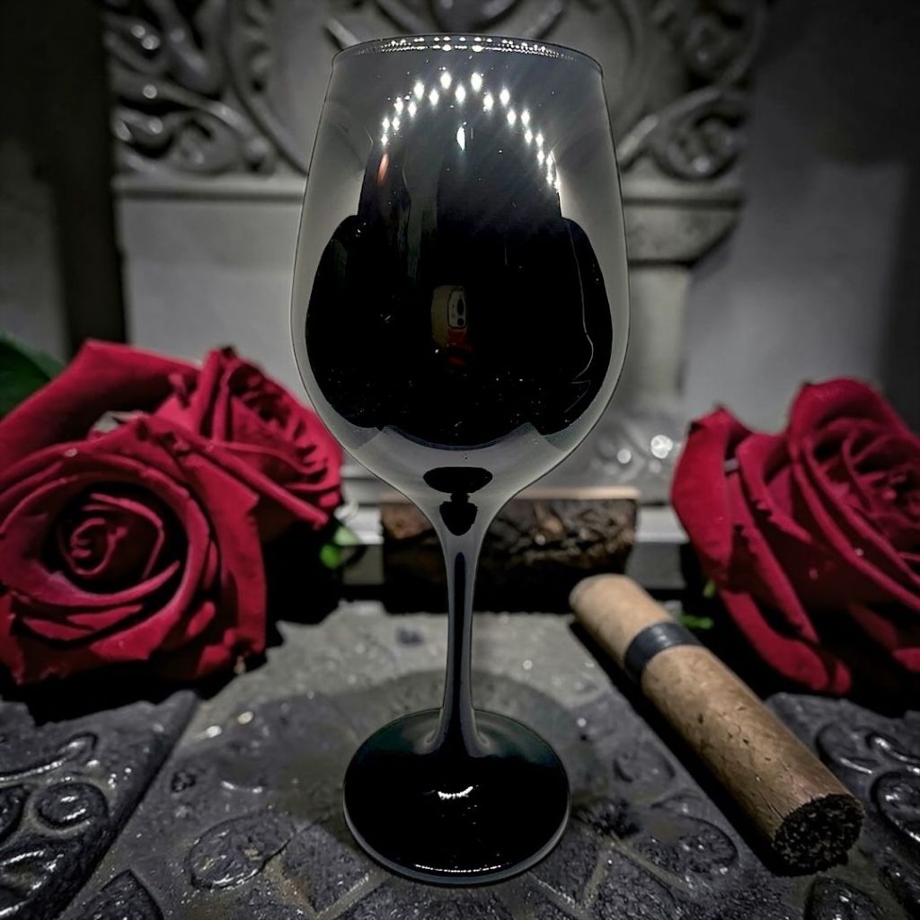 Detalhes do Taça Preta de Vidro Pomba  Gira 385ml Ritual Espiritual Altar umbanda