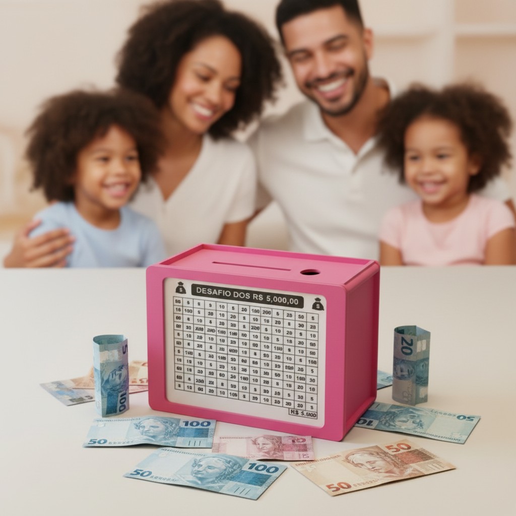 Cofre Desafio Japonês – Caixa de Madeira para Guardar Dinheiro