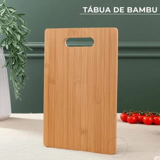 Tábua De Mdf Estilo Bambu Para Corte De Alimentos E Carnes 30cm - 20cm Produto Natural EN…