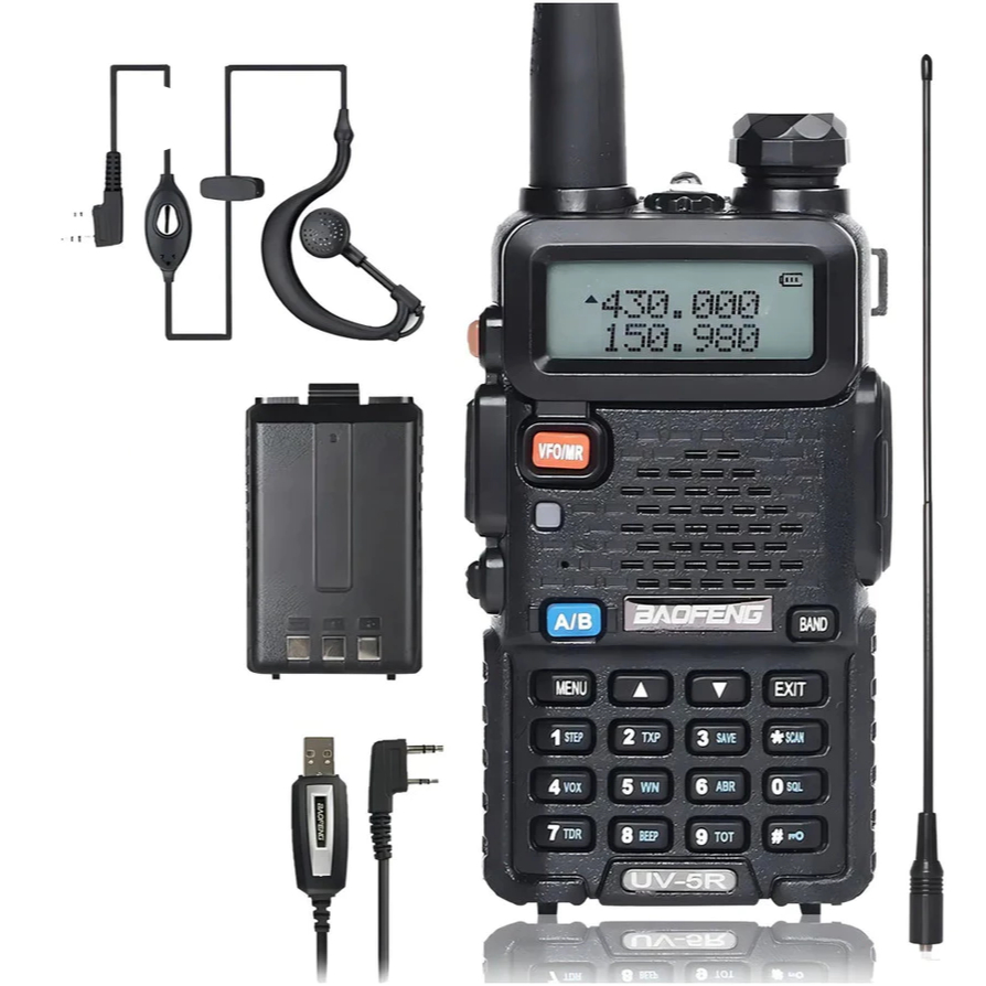 Rádio Ht Dual Band Uhf E Vhf Baofeng Uv5r Rádio