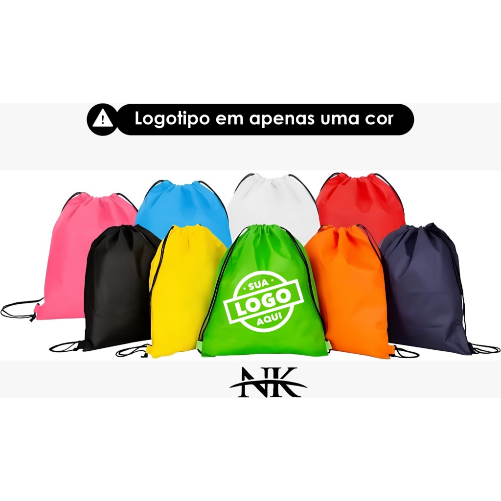 45 Mochilas, Sacochilas, 33x40 Em Tnt Personalizadas