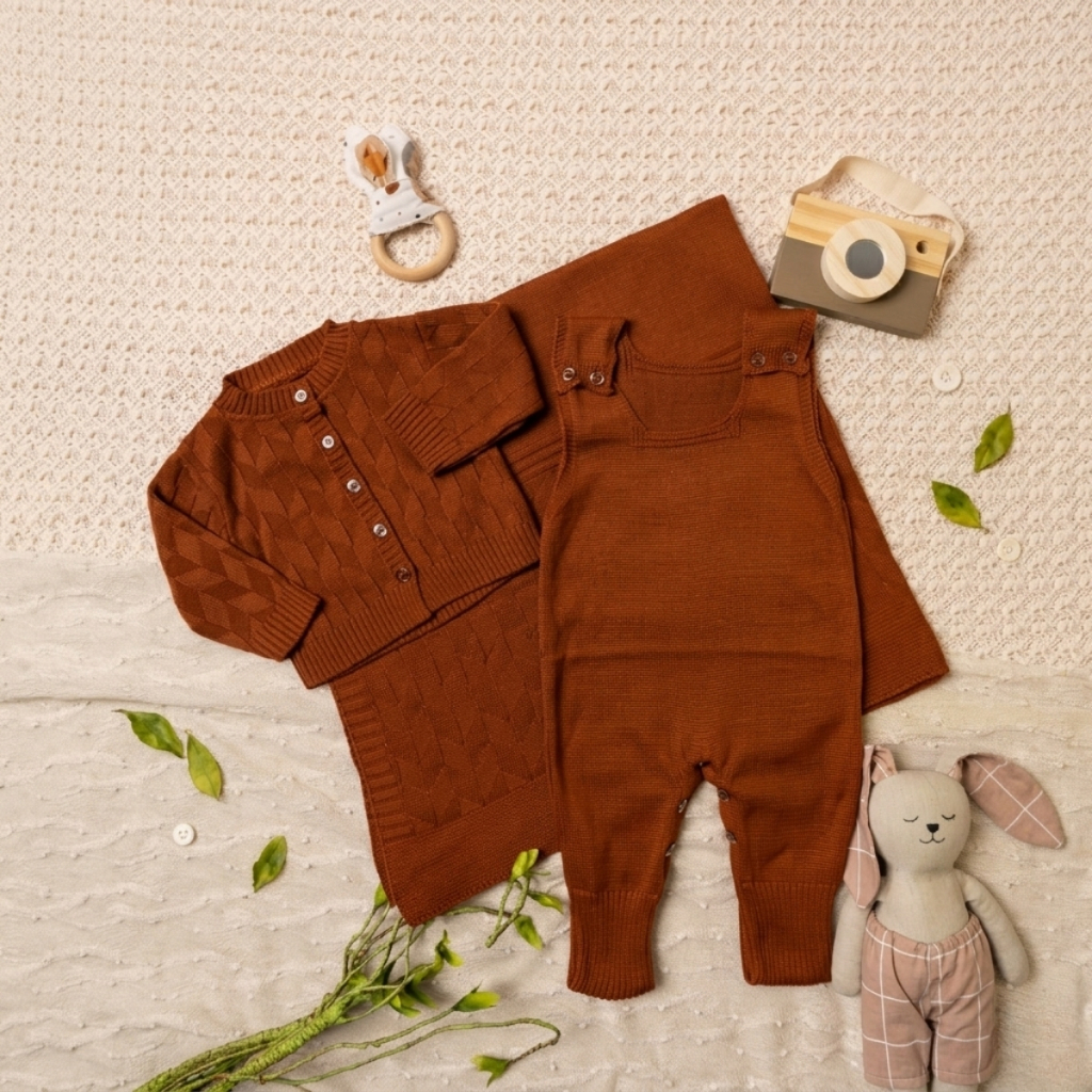 Conjunto Casaquinho Bebê Menina Menino Recem Nascido Tricot Tricô RN em Oferta na Shopee