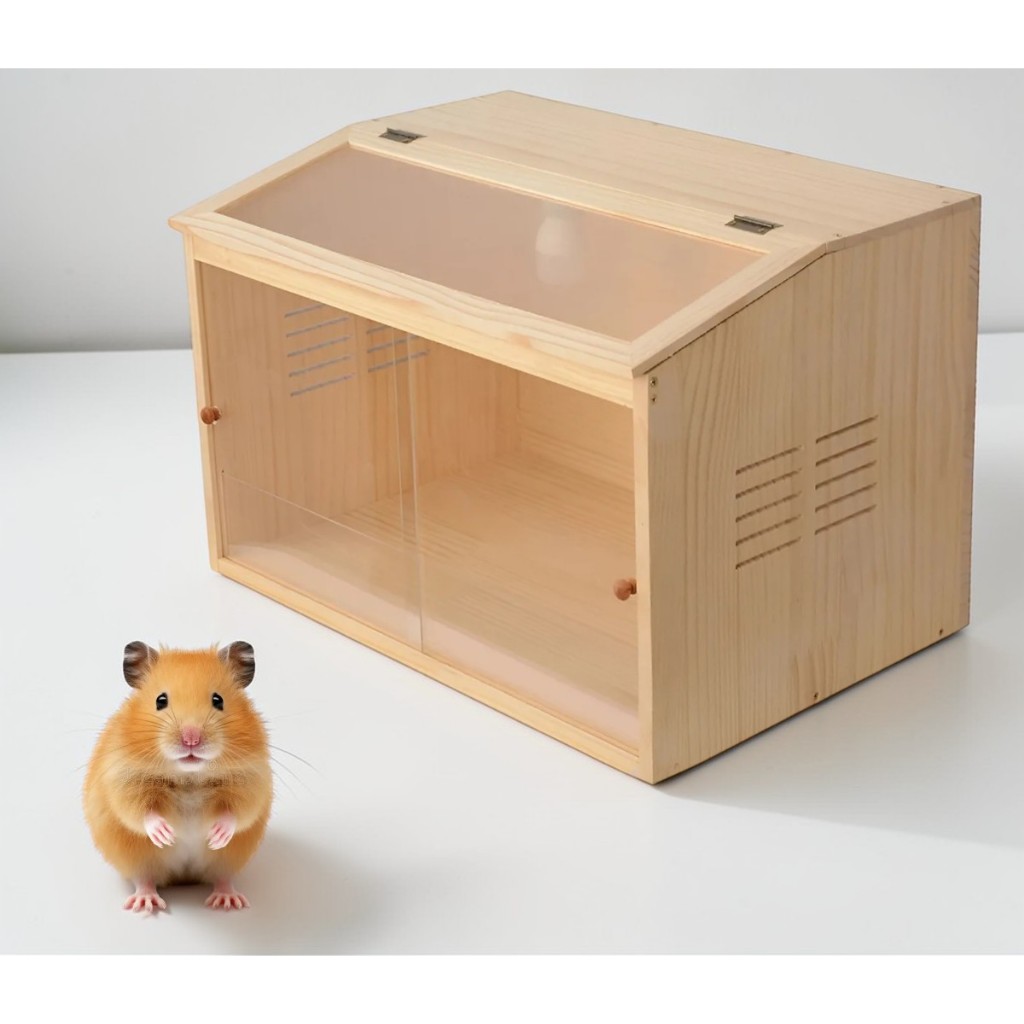 Caixa Chocadeira Pintinhos Hamster House Madeira MDF Cru