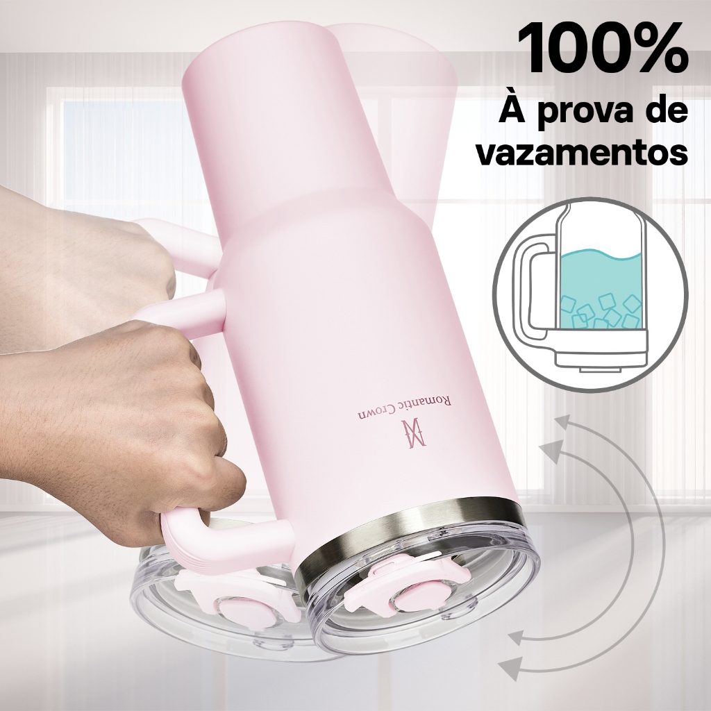 Kit 2 Copos Térmicos Inox Portátil com Tampa — foto 8