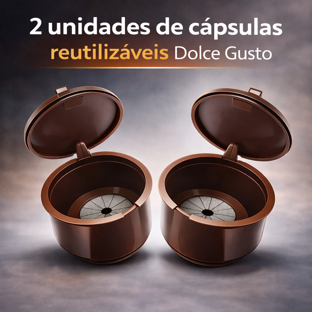DOLCE GUSTO Capsulas de café Reutilizaveis 2 Unidades para Cafeteiras Dolce …