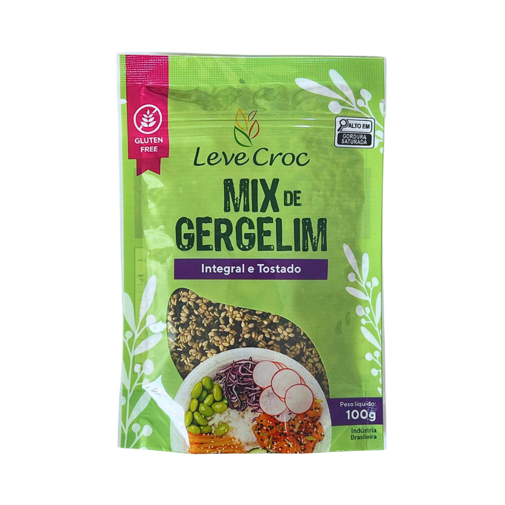 Mix de Gergelim Integral Tostado 100g Leve Croc 🌱