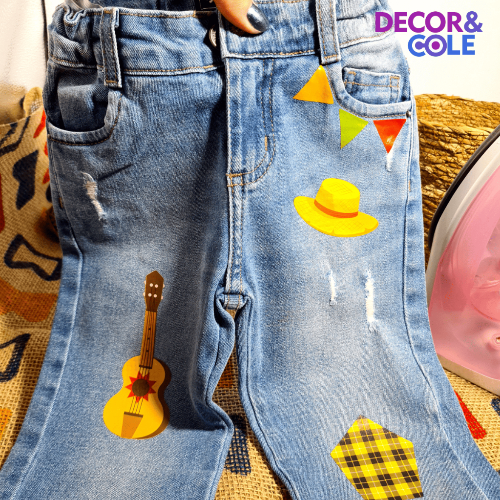 Adesivo Termocolante Para Roupa Festa Junina Retalho Remendo Patch Não Descola Lavável