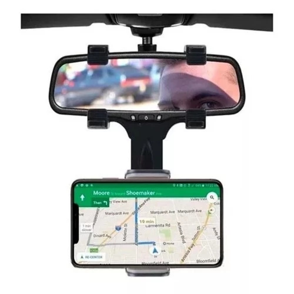 SUPORTE CELULAR PARA CARRO UNIVERSAL RETROVISOR IT-BLUE