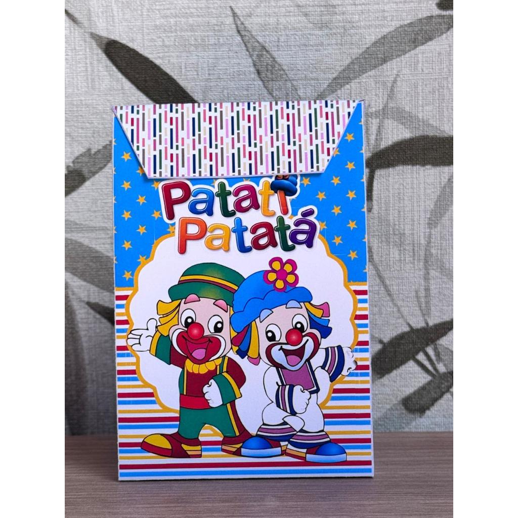 Caixinhas Personalizadas estilo Saquinho - Patati Patatá | Lembrancinha Aniversário e Festa | Sacolinha Surpresa