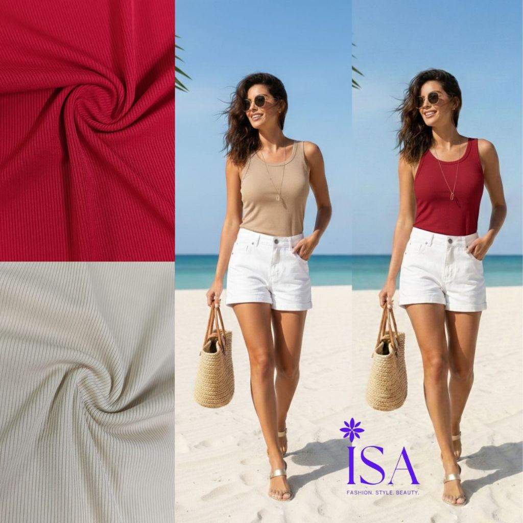 Kit 2 regata feminina Canelada LISA Blusinha Feminina Regatinha Básica Regata Americana Verão