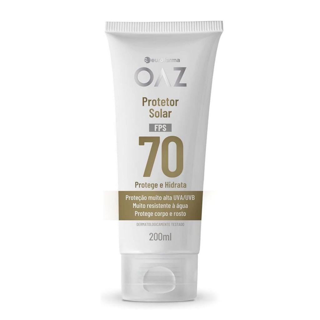 OAZ Protetor Solar FPS 70 – Alta Proteção e Cuidado Diário – 200ml em Oferta na Shopee