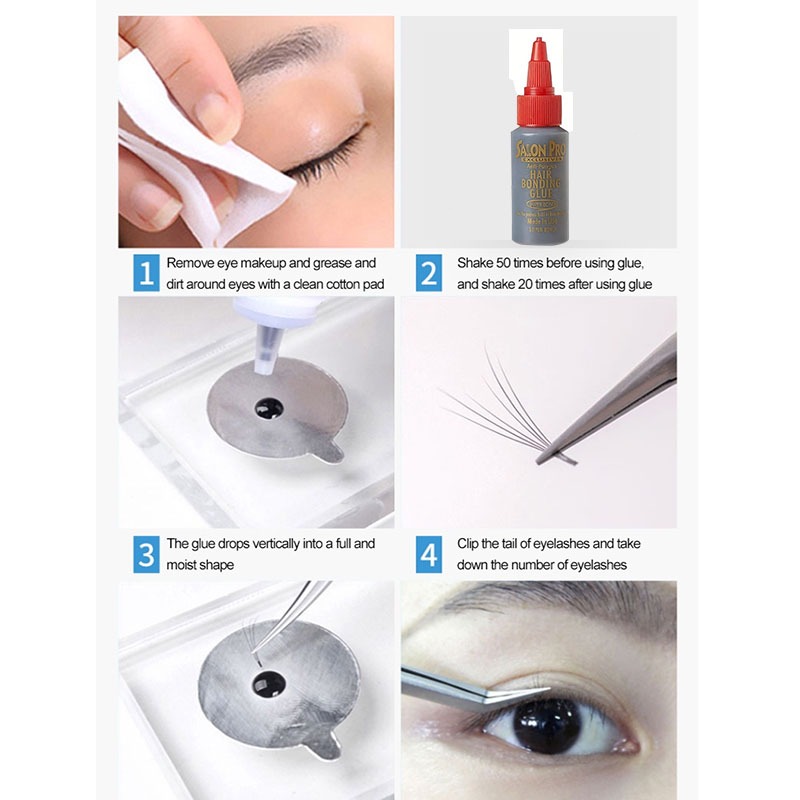 Detalhes do Super Cola Profissional para Extensão de cílios|Salon Pro 30ml Seca Rápido, Duradoura, Antifúngica