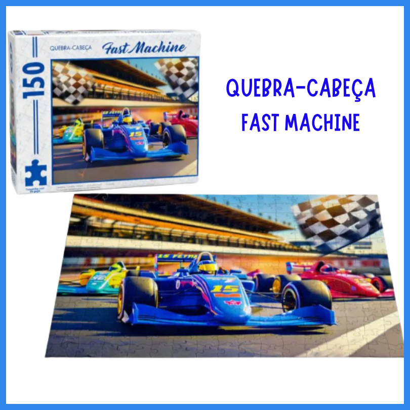 Quebra Cabeça Jogo Infantil 150 Pç Fundo Do Mar Peixe Pais&filhos Temas Diversos - Fast Machine, Polvo, T-Rex, Race Team