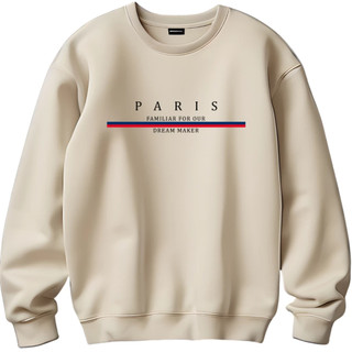 Moletom Paris Estampado – Blusa de Frio Gola Redonda Casual Estilosa Moda Inverno Tumblr