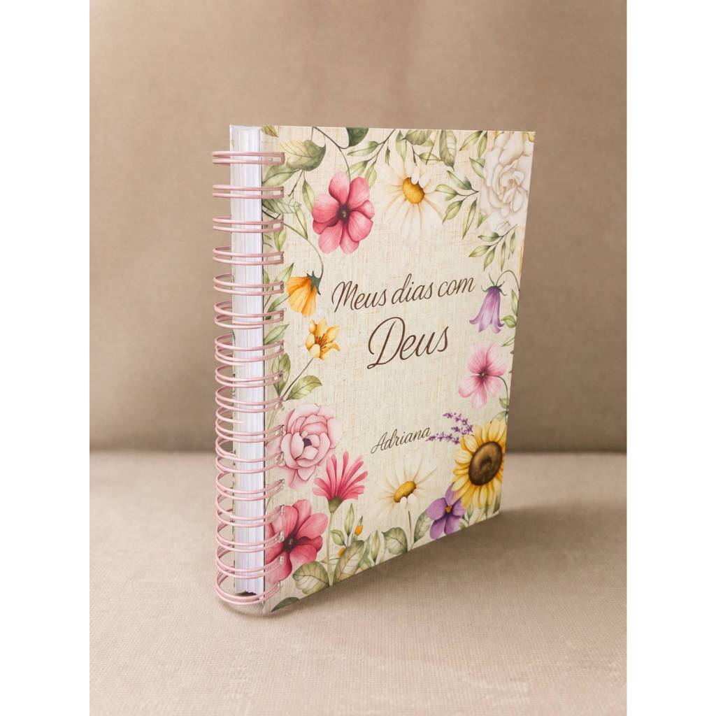 Agenda Cristã Espiritual Com Nome 365 Dias com Deus Planner Devocional