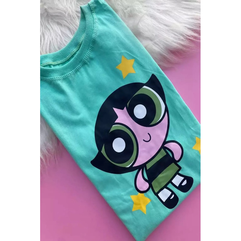 Camiseta Feminina meninas super poderosas T-shirt 100% Algodão Estampada