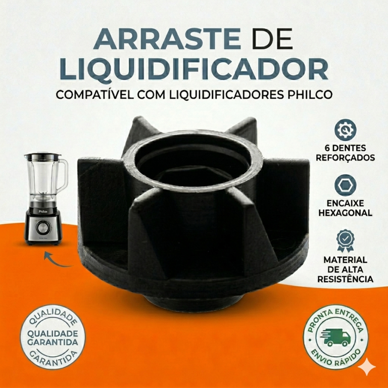 Arraste Compatível Com Motor Philco All In One / PMP1500P / PMP1500V TURBO