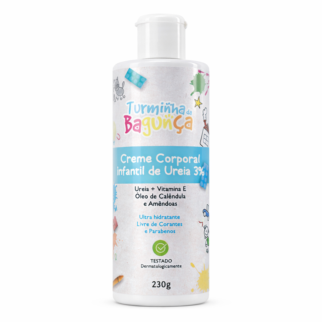 Creme Corporal de Ureia 3 % Turminha da Bagunça Infantil - 230 gramas