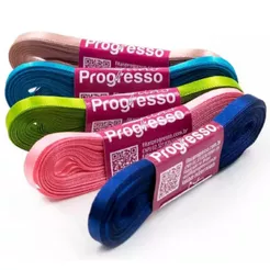 Fita de Cetim 7mm x 10m Progresso – Cores Variadas para Laços, Artesanato e Embalagens