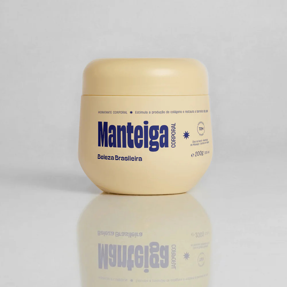 Manteiga Hidratante Corporal 200g Hidratação Profunda Pele Seca Nutritiva Beleza Brasileira