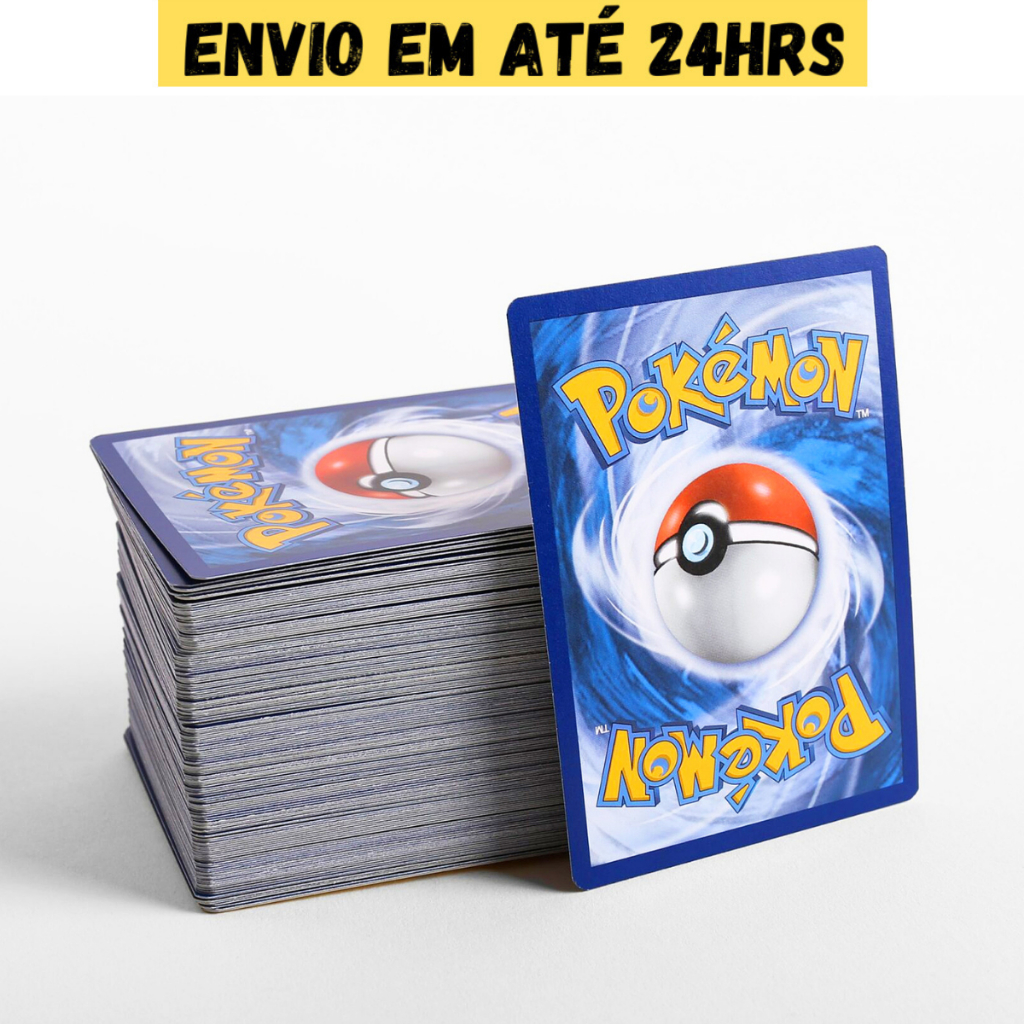 Cartinhas Pokemon 50 25 Unidades Sem Repetição Comum Ultra Rara Gx Vmax Ex