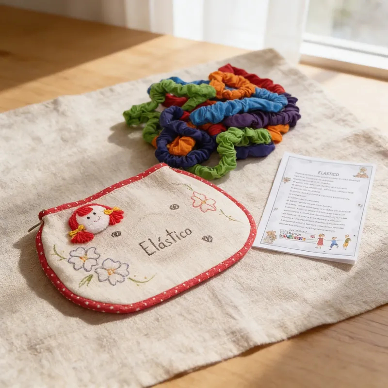 Pula Elástico Infantil em Tecido 3,40m Brinquedo Educativo Divertido | Feliz Criança em Oferta na Shopee