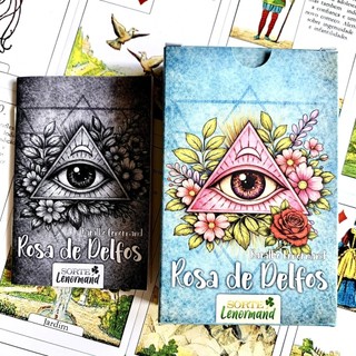 Baralho Lenormand - Rosa de Delfos - Baralho Cigano com Significados - Petit Lenormand Clássico