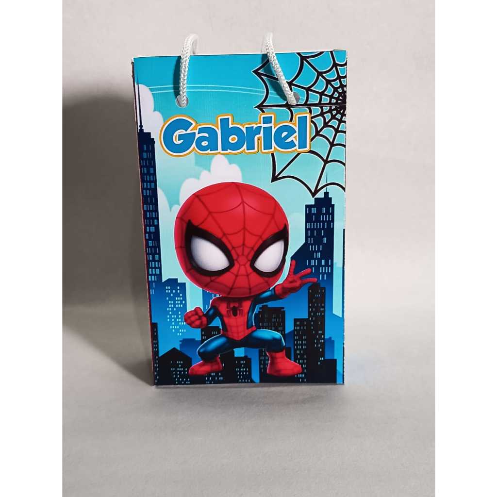 SACOLINHA PERSONALIZADA HOMEM ARANHA/ SACOLINHA SURPRESA HOMEM ARANHA BABY/ SACOLINHA DE FESTA HOMEM ARANHA