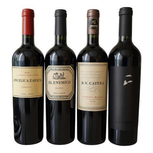 Kit Vinho Tinto Angélica, Enemigo, DV Cab. e Alma Negra