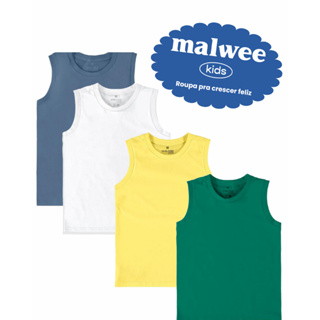 Regata Infantil Menino Decote Redondo Malwee Kids 1000086766 em Oferta na Shopee