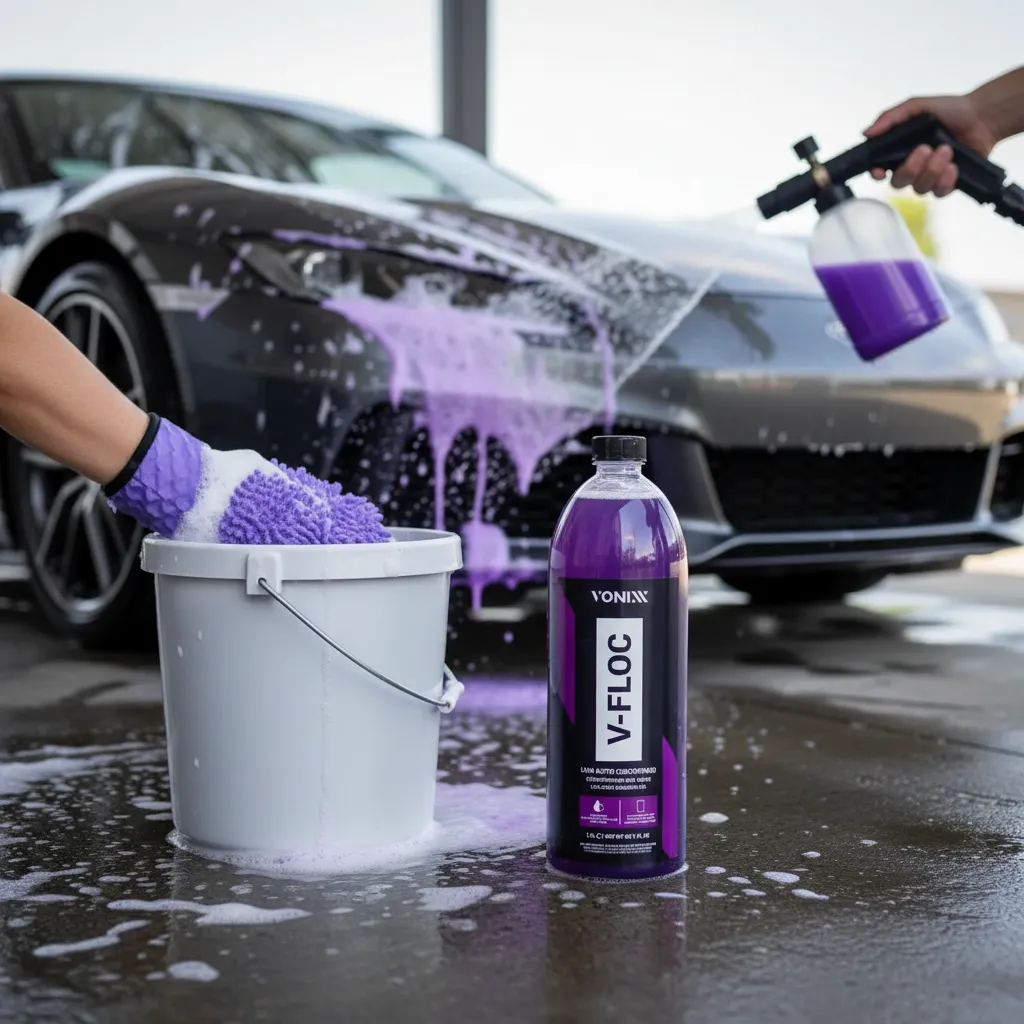 Shampoo Automotivo neutro concentrado LAva autos  V Floc Vonixx  1,5 litro Alta Performace ph neutro