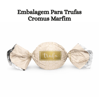 Embalagem Para Trufas e Bombons Star Marfim Cromus C/100 Unidades Bombom Doces Presente Confeitaria em Oferta na Shopee