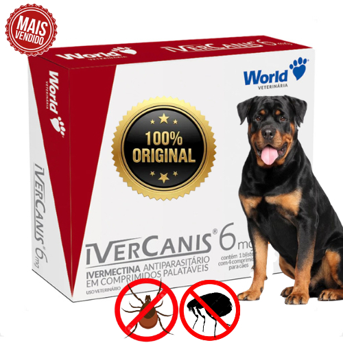 Kit 1 a 3 Remédio Carrapato Pulgas Para Cachorro Que Dura 6 Meses 4 comprimidos - Envio Imediato