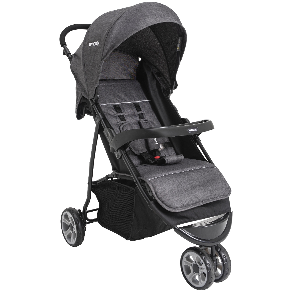 Carrinho de Bebê Kiddo Whoop Trio 3 Rodas Berço e Passeio