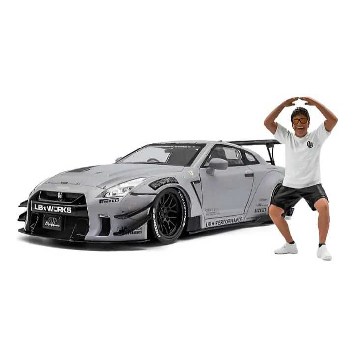 Miniatura Premium Solido Skykine GTR R35 escala 1:18 Body kit Liberty Walk