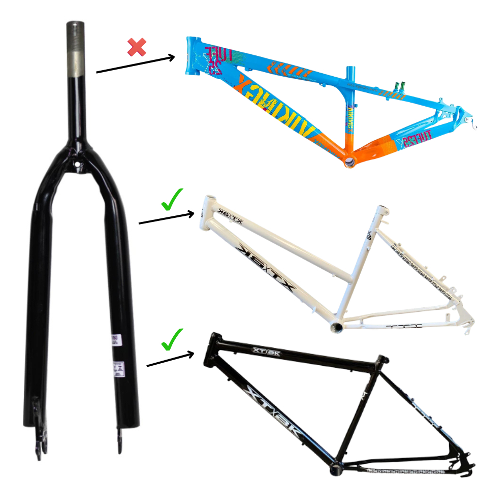 Garfo 29/26/24 Standard Montadinha Rosca 21.1mm | Aço Freio a Disco e Ferradura | INMETRO | XTBK