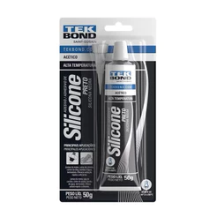 Silicone Acético Preto Blister Alta Temperatura 50g