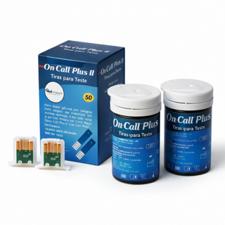 100 Tiras On Call Plus II Glicose Medir Glicemia Fita Teste + Chip em Oferta na Shopee
