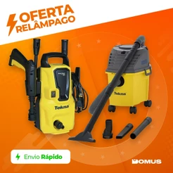 Kit Lavadora de Alta Pressão HLX1600 e Aspirador de Pó e Água 10L Tekna