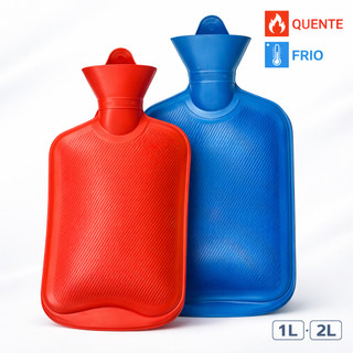 Bolsa Térmica Compressa de Água Quente e Fria Emborrachada Multiuso Alivia Dores Cólica S…