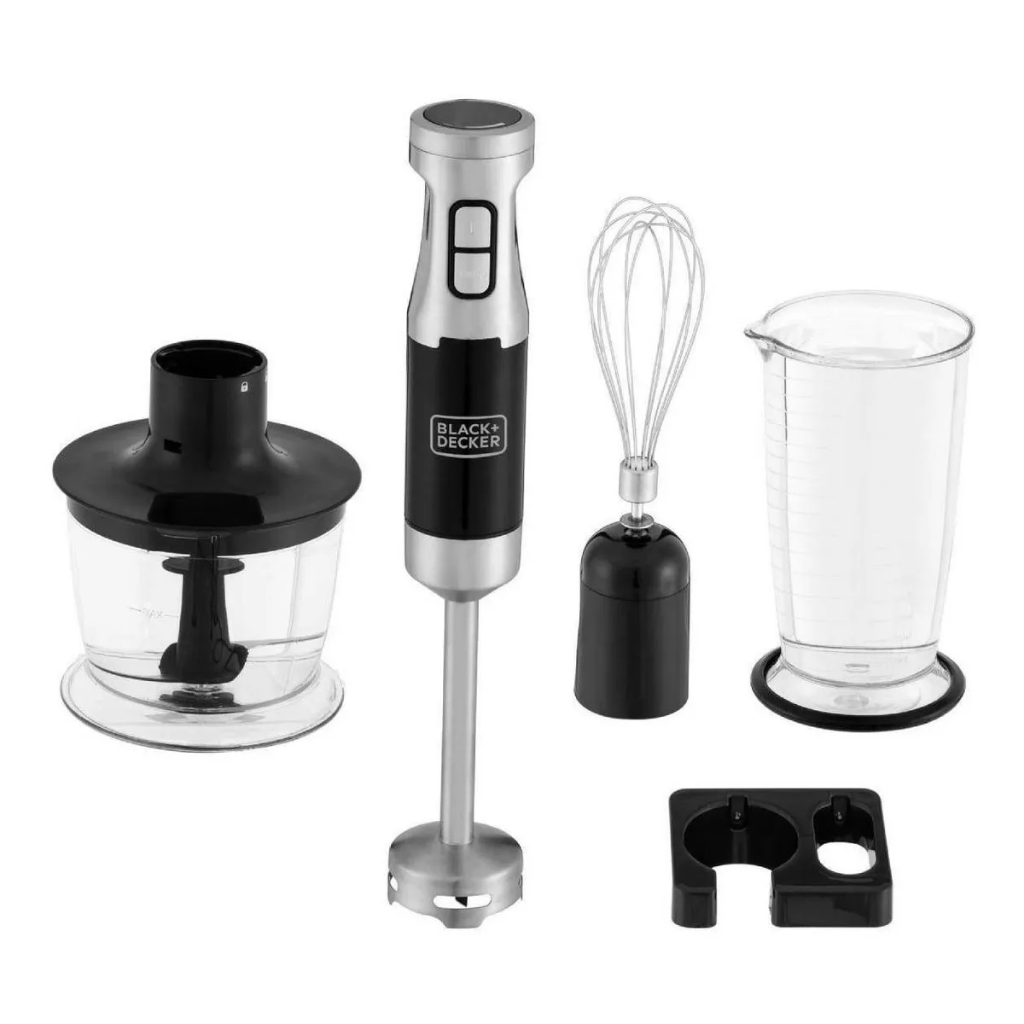 Mixer Vertical Black + Decker 3 em 1  Fusion Mix Preto 600W 127V - MK600-BR