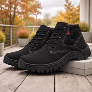 Bota Adventure Masculina Coturno Bota Trabalho Trilha Reforçada Epi Nobuck em Oferta na Shopee