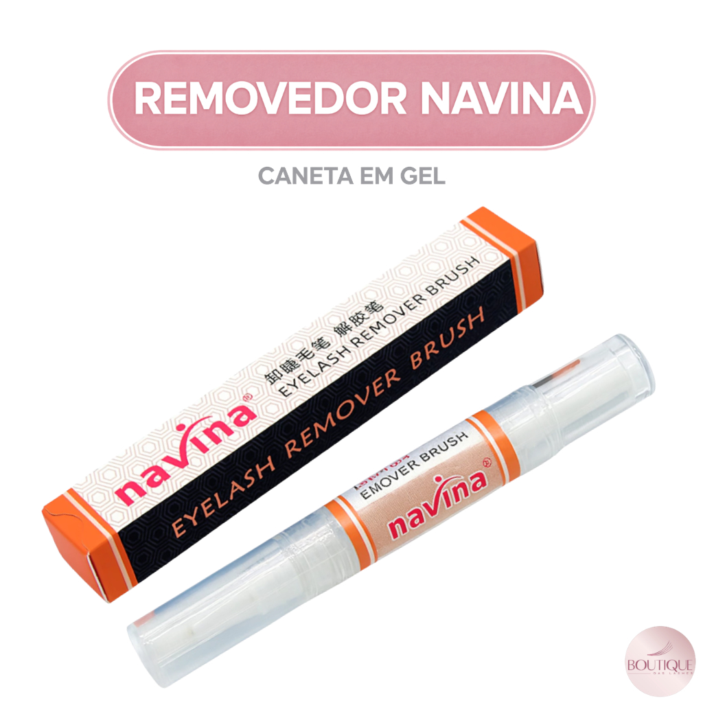 Removedor de Cílios Navina Caneta Profissional Lash Extensão Removedor de Cola Cílios