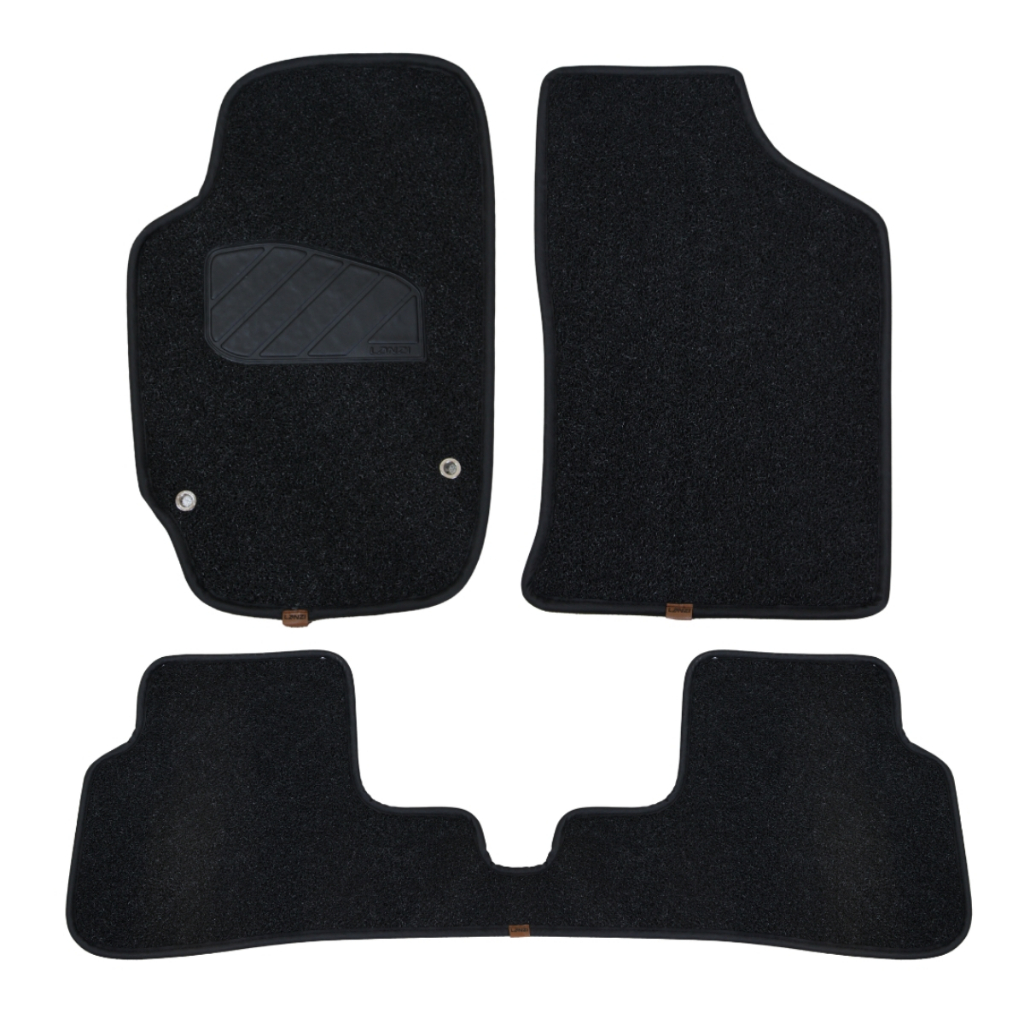Tapete Para VW Fox 2012-2016 Inteiriço Kit 3 Peças Capacho 12mm Preto