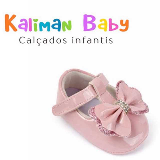 Sapatilha Recém Nascido Feminina Bebê Batizado Confortável Sola Macia Promoção