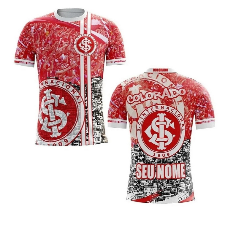 Camisa / Camiseta Colorado Torcedor Internacionalll Futebol - Esporte