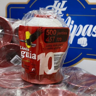 Linha Águia 500 Jardas Branca 1 Unidade Linha 10-pipa-papagaio-raia-flechinha